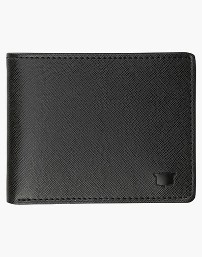 Fisher Bifold Leather Wallet in NERO for $71.96