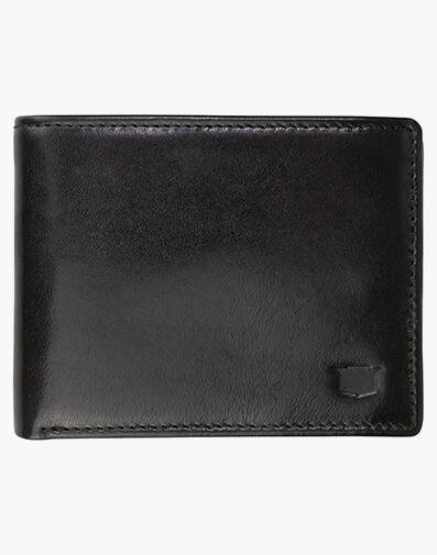 Forrest Trifold Leather Wallet in BLACK for $79.96