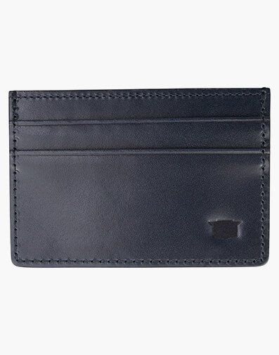 Advantage Leather Card Wallet in NAVY for $29.80