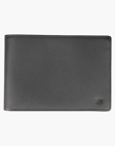 Midway Leather Passport Wallet in BLACK/GREY for $79.96