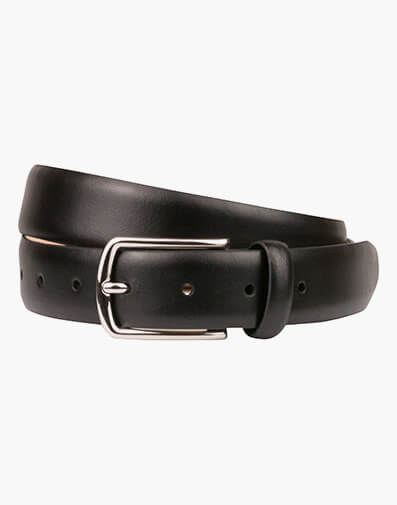 Newman  Classic Leather Belt in BLACK for $47.96