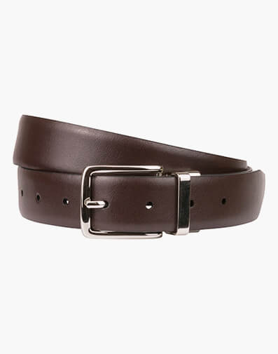Segal Reversible Leather Belt in BROWN/BLACK for $48.97