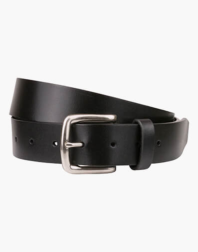 Pacino  Crossover Leather Belt  in BLACK for $48.97