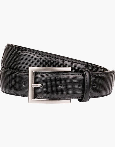 Sinclair Belt Perf Leather Belt in BLACK for $47.96