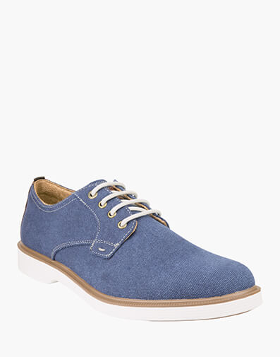 Supacush Canvas Plain Toe Derby in NAVY for $89.80