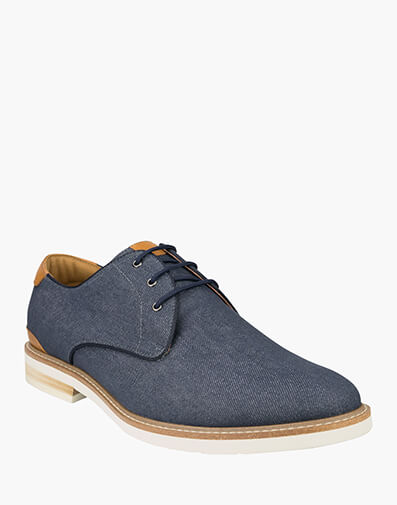 Highland Canvas Plain Toe Derby in NAVY for $79.80