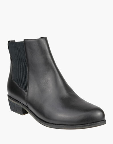 Lesley Plain Toe Ankle Boot  in BLACK for $174.97
