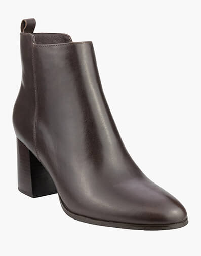 Tilley Plain Toe Ankle Boot in DARK BROWN for $207.96