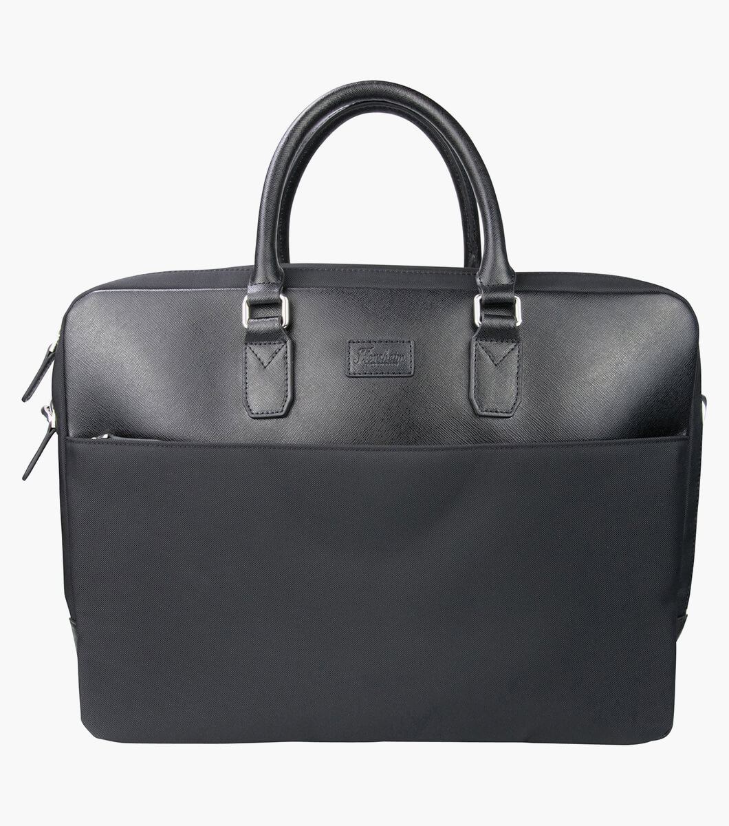 Caesar Nylon & Leather Briefcase Men’s Bags and Wallets | Florsheim.com