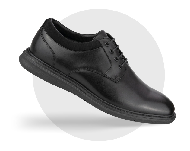 Shop Florsheim's Chase Plain School Shoe with Standard EE Width in Black.