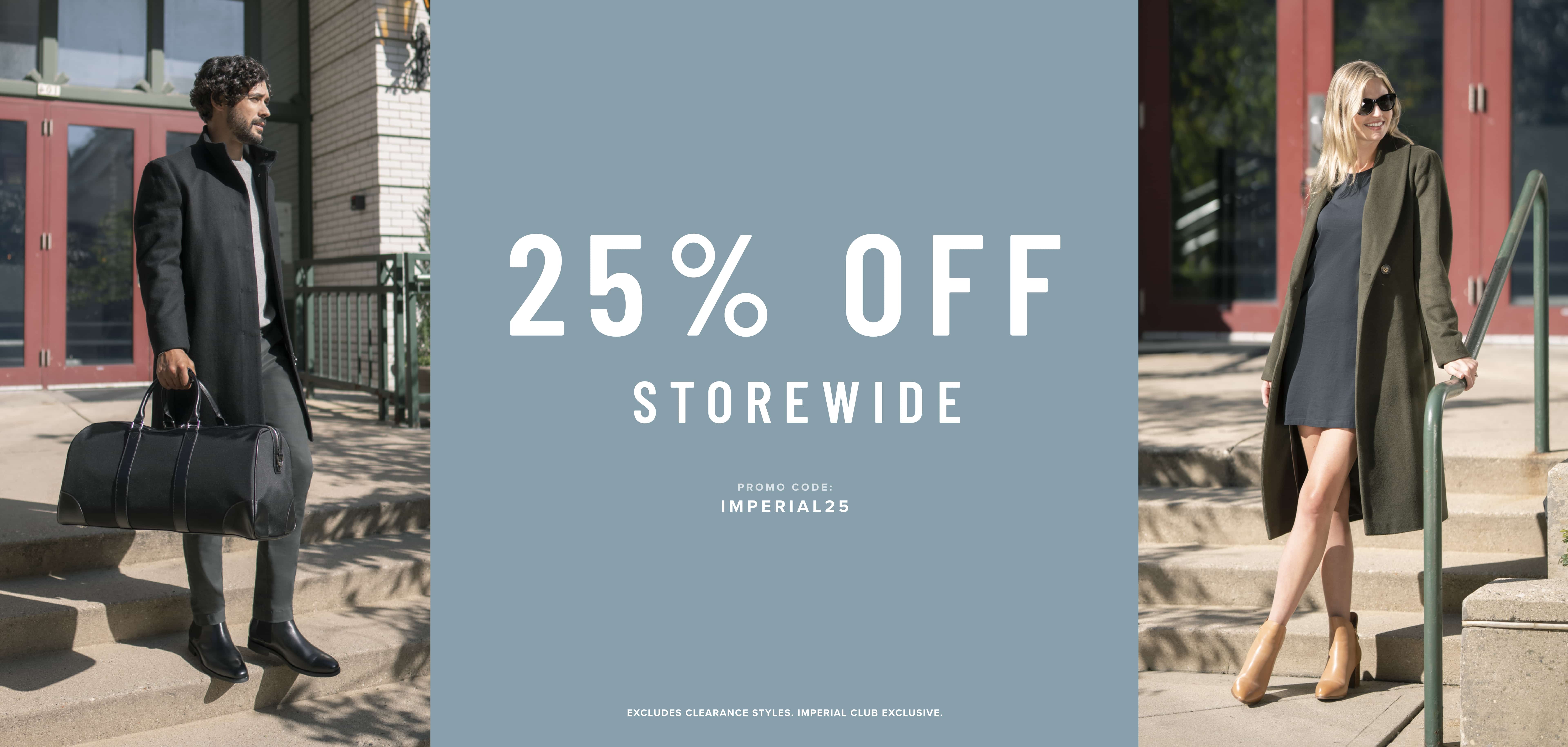 May - 25% Off Storewide 