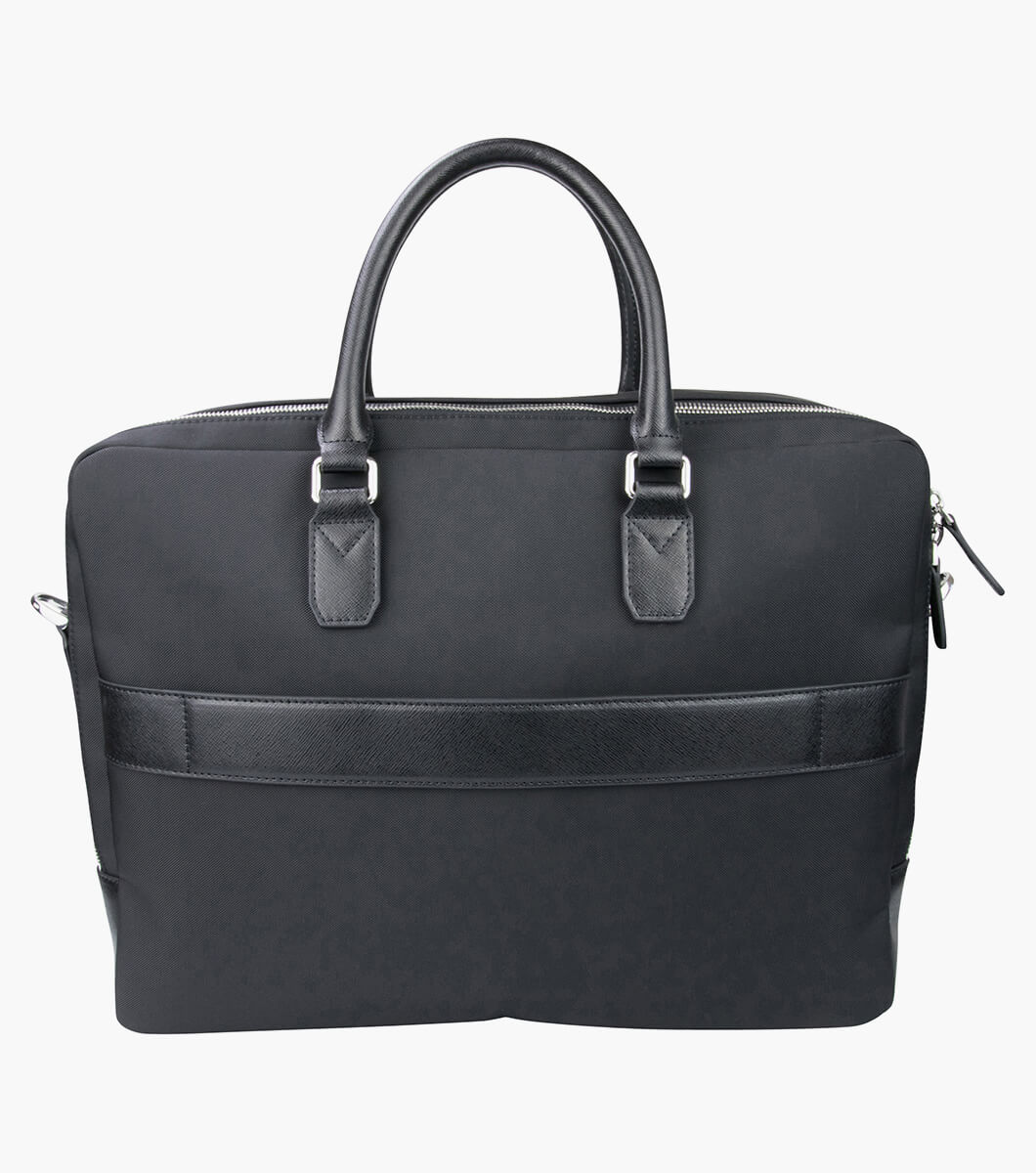 Caesar Nylon & Leather Briefcase Men’s Bags and Wallets | Florsheim.com