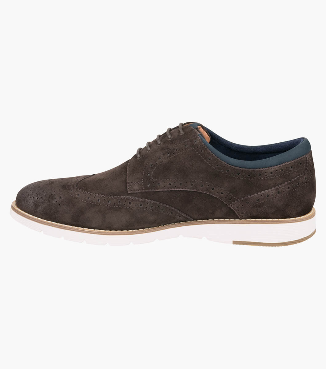 Men’s Casual Shoes | DARK BROWN Wingtip Derby | Florsheim Replay