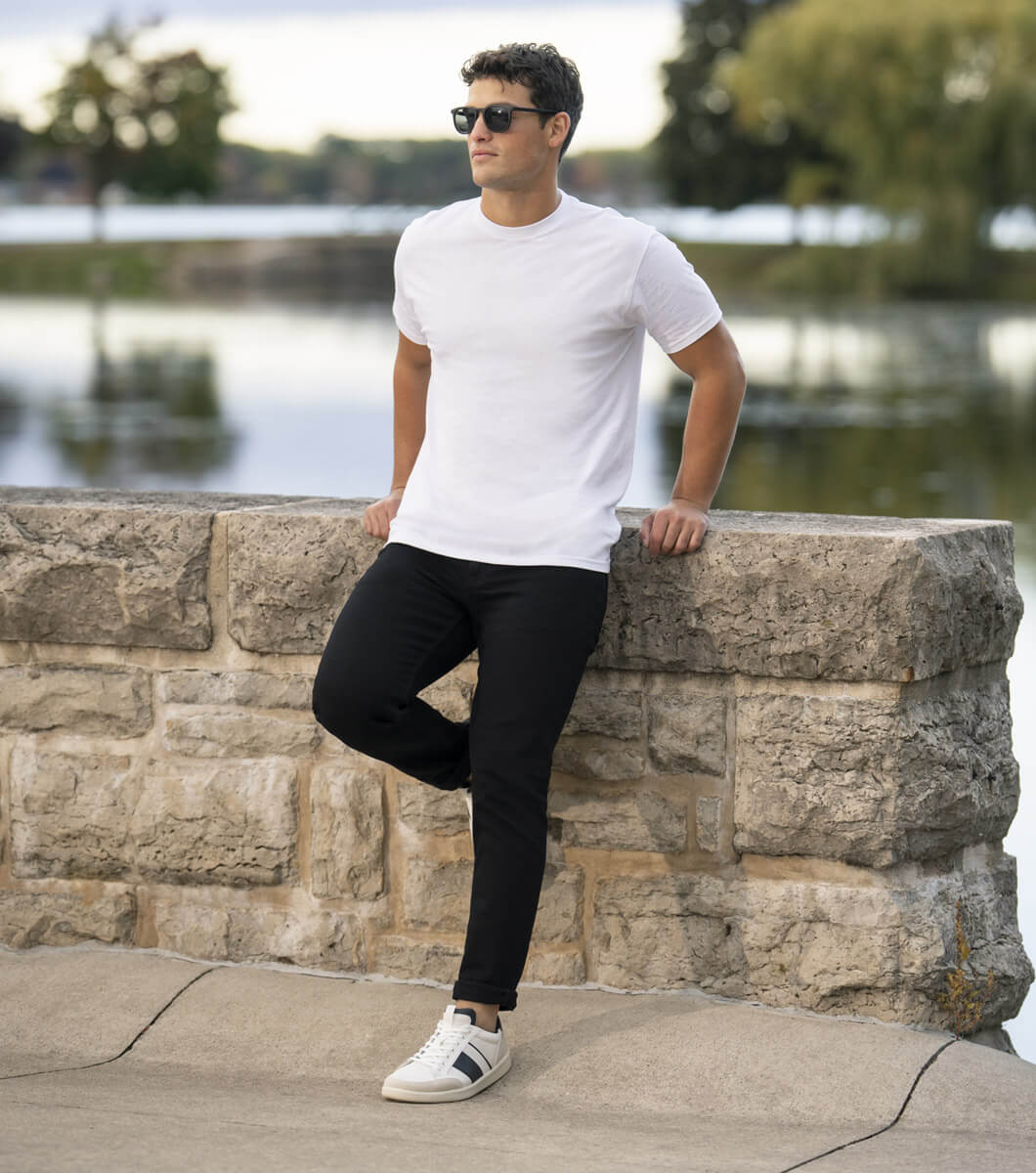 Crosscourt in WHITE/NAVY Rotate View