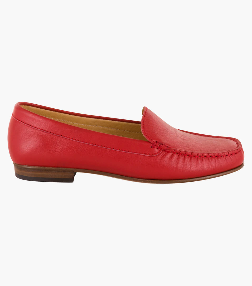 mocalaureat flat red sole loafers