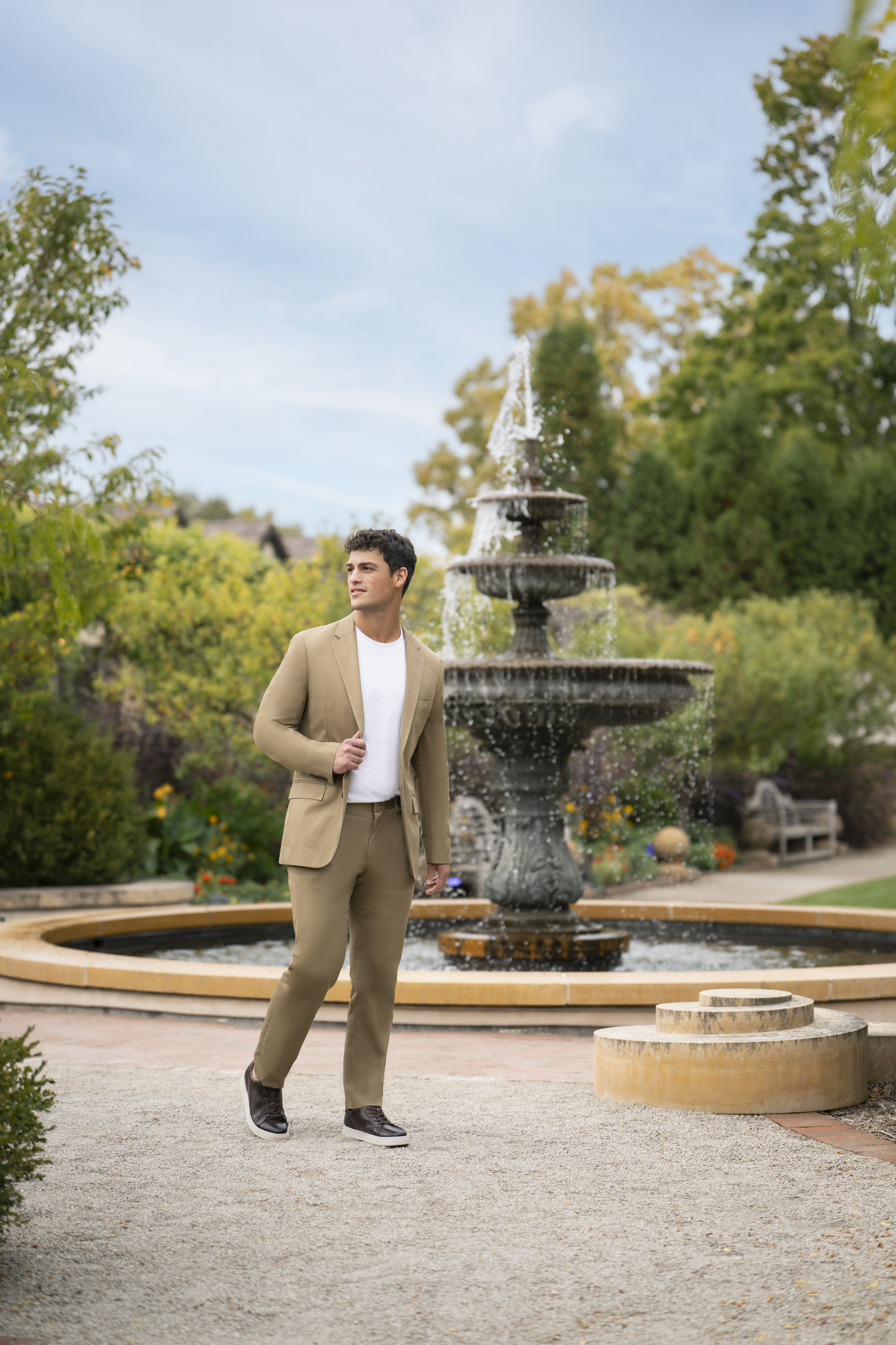 Image featuring the Monopoli Lace to Toe Sneaker in Dark Brown.