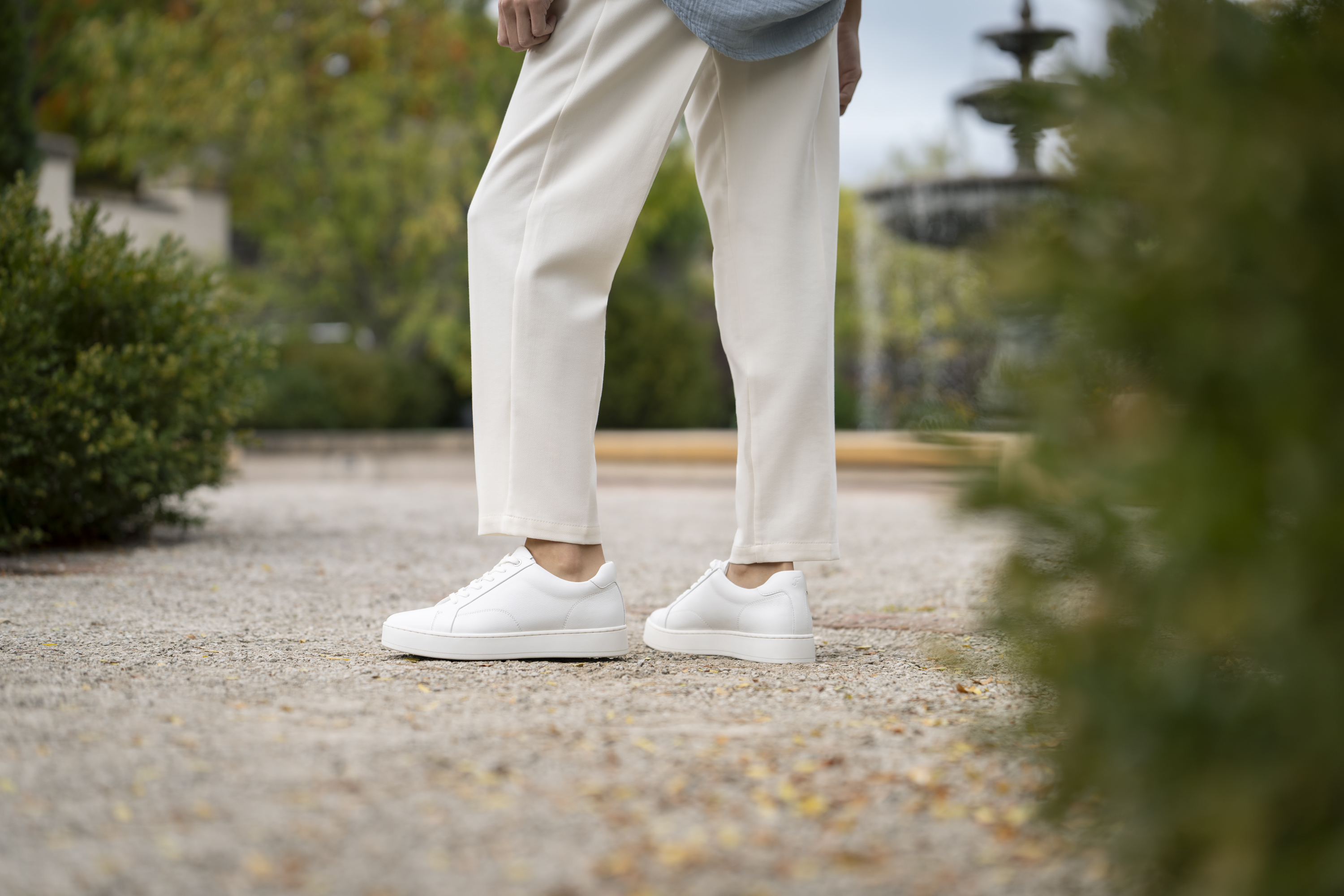 Image featuring the Florsheim Mayfair Lace to Toe Sneaker in White.