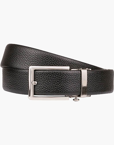 Cartledge Leather Belt  in BLACK for $49.80