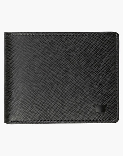 Fisher Bifold Leather Wallet NERO