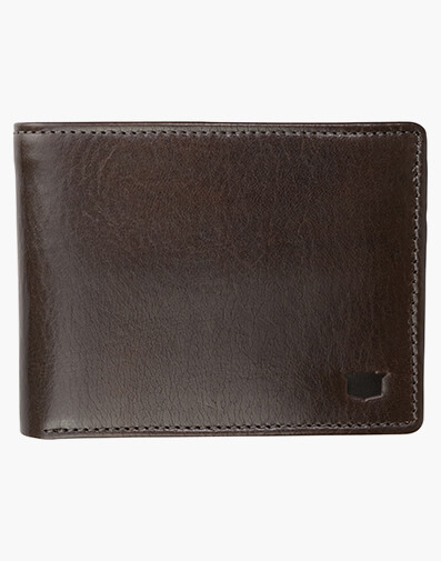 Forrest Trifold Leather Wallet BROWN