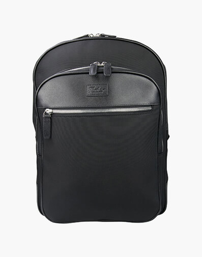 Aspen Nylon & Leather Backpack in BLACK for $199.96