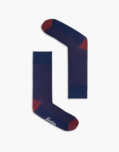 Ribs Mercerised Cotton Sock  NAVY