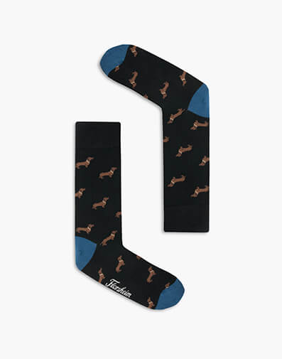 Dachs Cotton Jacquard Sock  BLACK