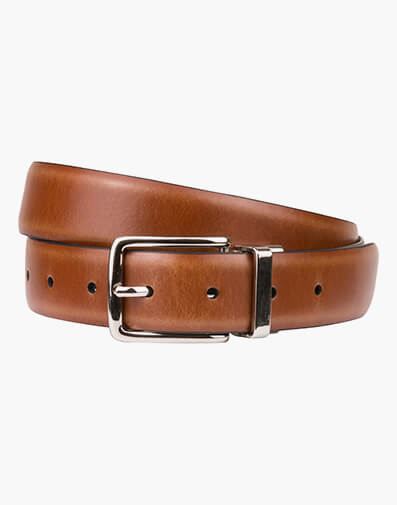 Segal Reversible Leather Belt in TAN/BLACK for $39.80