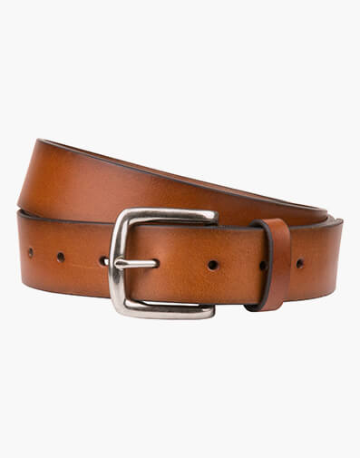 Pacino  Crossover Leather Belt  in TAN for $55.96