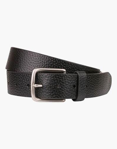 Ford  Casual Leather Belt in BLACK for $39.80