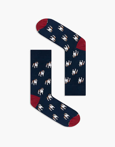 Bulldogs Bamboo Jacquard Sock in DARK NAVY for $12.95