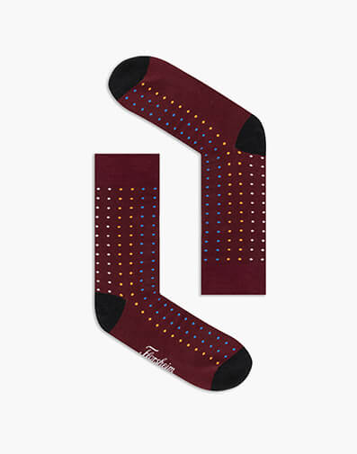 Galaxy Mercerised Cotton Dress Socks BURGUNDY