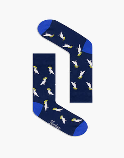 Cocky Bamboo Jacquard Sock in BLUE for $12.95