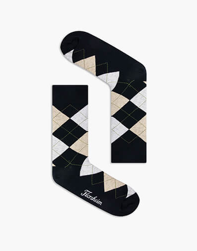 Argyle Cotton Jacquard Sock in NAVY for $12.95