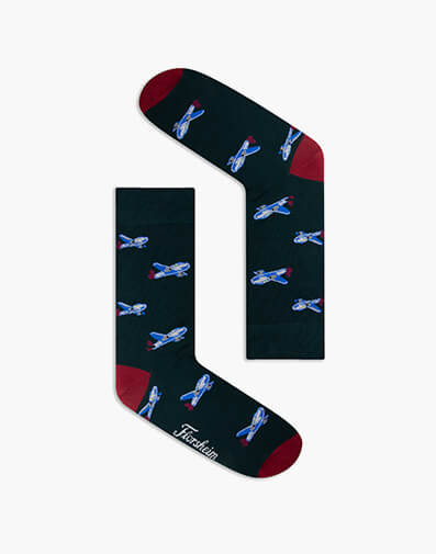 Biggles Cotton Jacquard Sock in CHARCOAL for $6.80