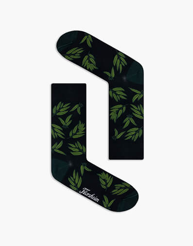 Leaf Bamboo Viscose  in DARK NAVY for $6.80