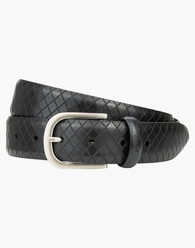 Brando Belt Smart Casual Belt in BLACK for $55.96