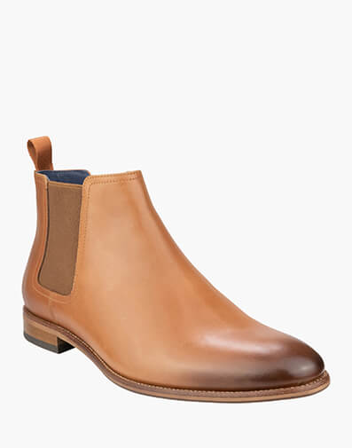 Flex Chelsea Plain Toe Chelsea Boot in COGNAC for $109.80