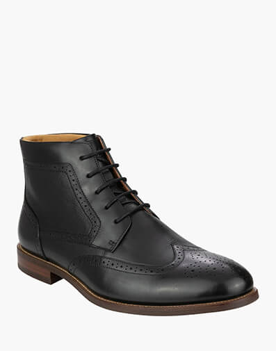 Rucci Wingtip Boot Lace Up Boot in BLACK for $169.95