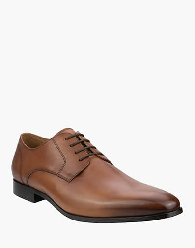 Kabul Plain Toe Derby in TAN for $129.80