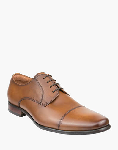 Cross Cap Toe Derby in TAN for $139.95