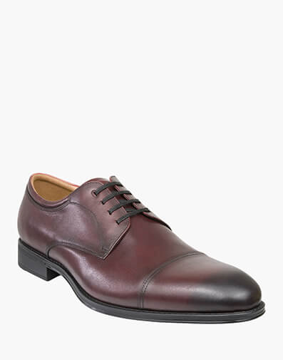 Chateau Cap Toe Derby in BURGUNDY for $99.80