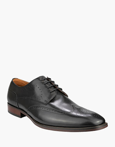 Sorrento Wing Wingtip Derby  in BLACK for $119.80