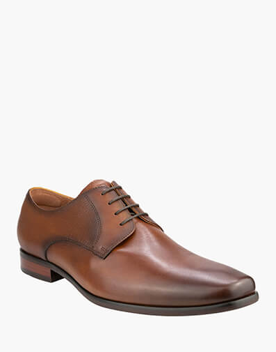 Postino  Plain Toe Derby  in COGNAC for $99.80