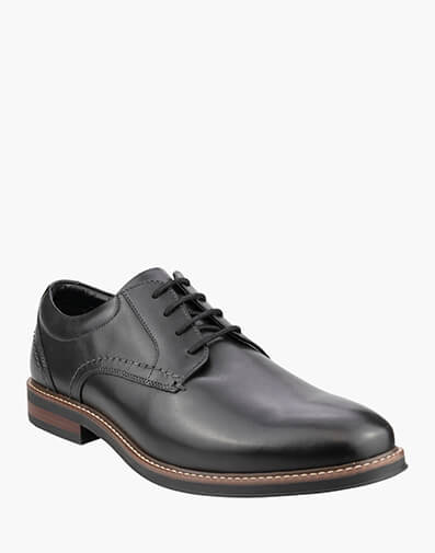 Calderone Plain Plain Toe Derby  in BLACK for $139.95