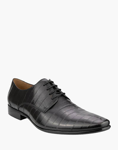 Anguilla Plain Toe Derby in BLACK for $219.95