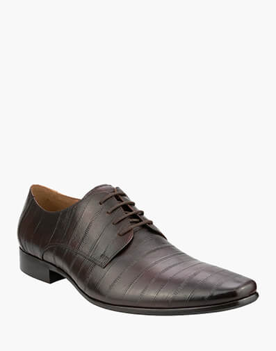 Anguilla Plain Toe Derby in TEAK for $119.80