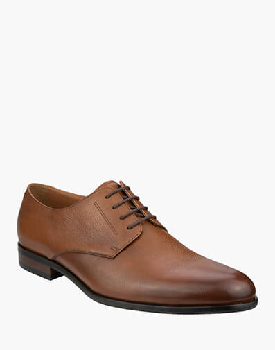 Centurion Plain Plain Toe Derby  in COGNAC for $149.95