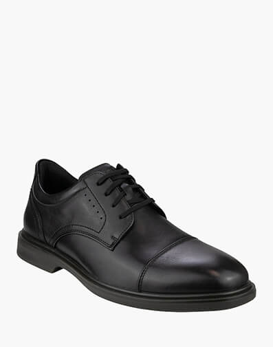 Highrise Cap Hands Free Cap Toe Derby in BLACK for $219.95