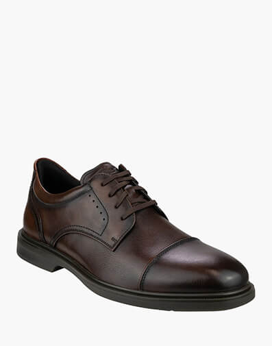 Highrise Cap Hands Free Cap Toe Derby in BROWN for $219.95